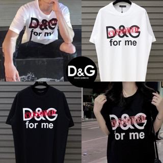 เสื้อยืดคอกลมแขนสั้น D&amp;G 🏷️ Hiend 1:1 cotton 💯