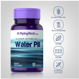 (EXP.09/2025) Piping Rock Super Strength Water Pill, 90 Tablets