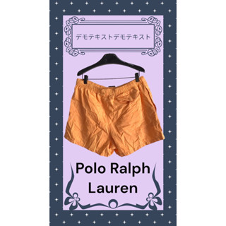 สินค้ามือสองแบรนด์เนมแท้กางเกงขาสั้น POLO RALPH LAUREN เอว 28-38 สะโพก 44 ยาว 14 สภาพใหม่ป้ายห้อย