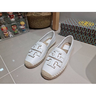 รอบเท้า Tory burch espadrille leather