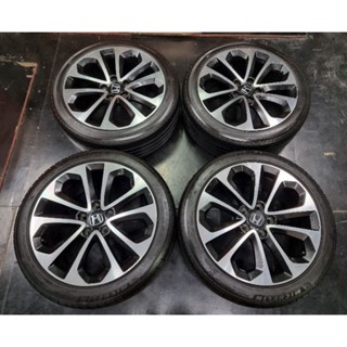 แม็ก Honda  Accord  top ขอบ 18" 5/114 ใส่ Honda Accord Civic CRV HRV brv ได้เลยพร้อมยางสภาพดีใช้ยาวๆ