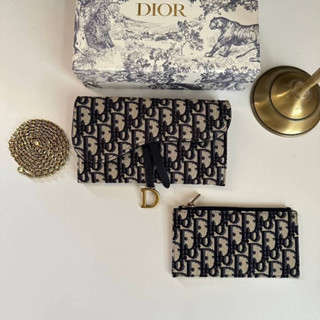 พร้อมส่ง Dior Long Saddle Wallet With Chain Original มาพร้อมใบเล็ก 1 ใบ ใส่การ์ด ใส่เหรียญ ได้