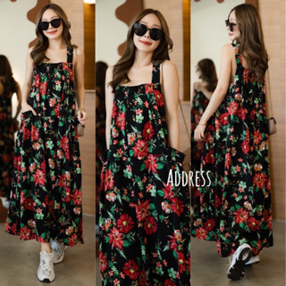 🌈🌿🌸🌼🌺🤎🧡 Floral SGL Maxi Dress