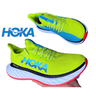 Hoka Carbon X 3 RN Shoes (size37-45) Lime Green Blue