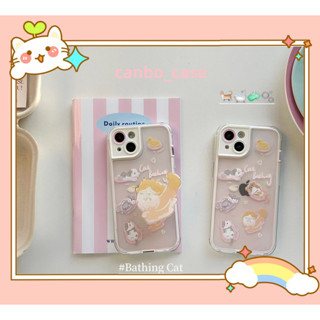 🎁ส่งของขวัญ🎁เคสไอโฟน สำหรับ 11 14 for iPhone Case 13 12 Pro Max ตลก น่ารัก พร้อมขาตั้ง กันกระแทก เคสนิ่ม เคสโทรศัพท์