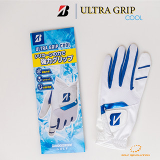 Bridgestone Ultra Grip Cool Glove WH (GLGS31) ถุงมือกอล์ฟผู้ชาย ขนาด 23/24/25 CM.