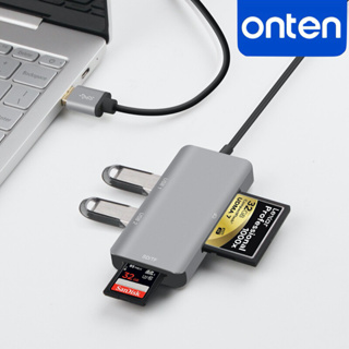 💕🎉Onten USB 3.0 HUB with SD/TF+CF card reader รุ่น OTN-8107 สินค้าพร้อมส่ง ออกใบกำกับภาษีได้ # รับประกัน 1 ปี💕🎉