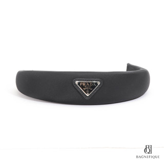 PRADA HEADBAND BLACK NERO SHW