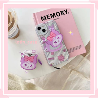 🎁ส่งของขวัญ🎁เคสไอโฟน สำหรับ 11 13 for iPhone Case 14 12 Pro Max ระดับสูง กระต่าย พร้อมขาตั้ง กันกระแทก ปกป้อง เคสโทรศัพท