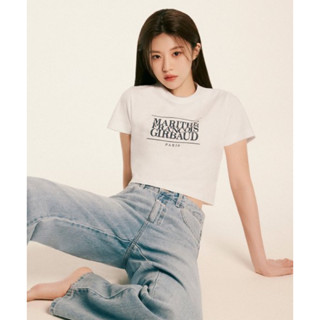 พรีออเดอร์ Marithe รุ่น W CLASSIC LOGO CROP TEE