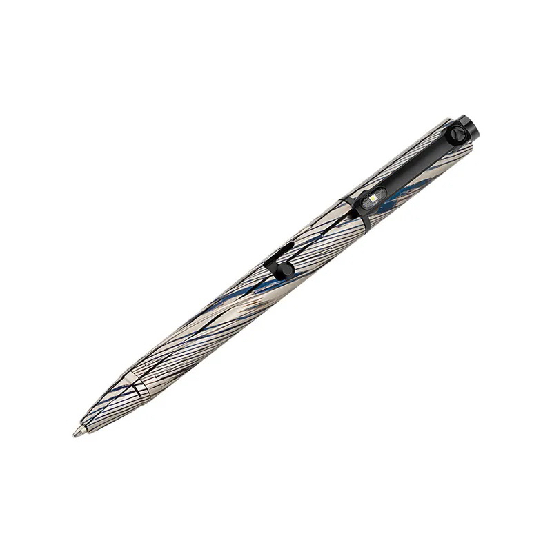 [Pre order]O'Pen Pro Zirconium Damascus Dark Space Silver EDC penlight