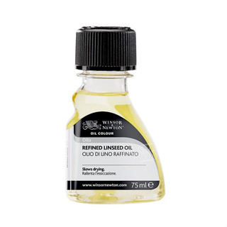 น้ำมันลินสีด Winsor &amp; Newton Refined Linseed Oil ขนาด 75 ml.