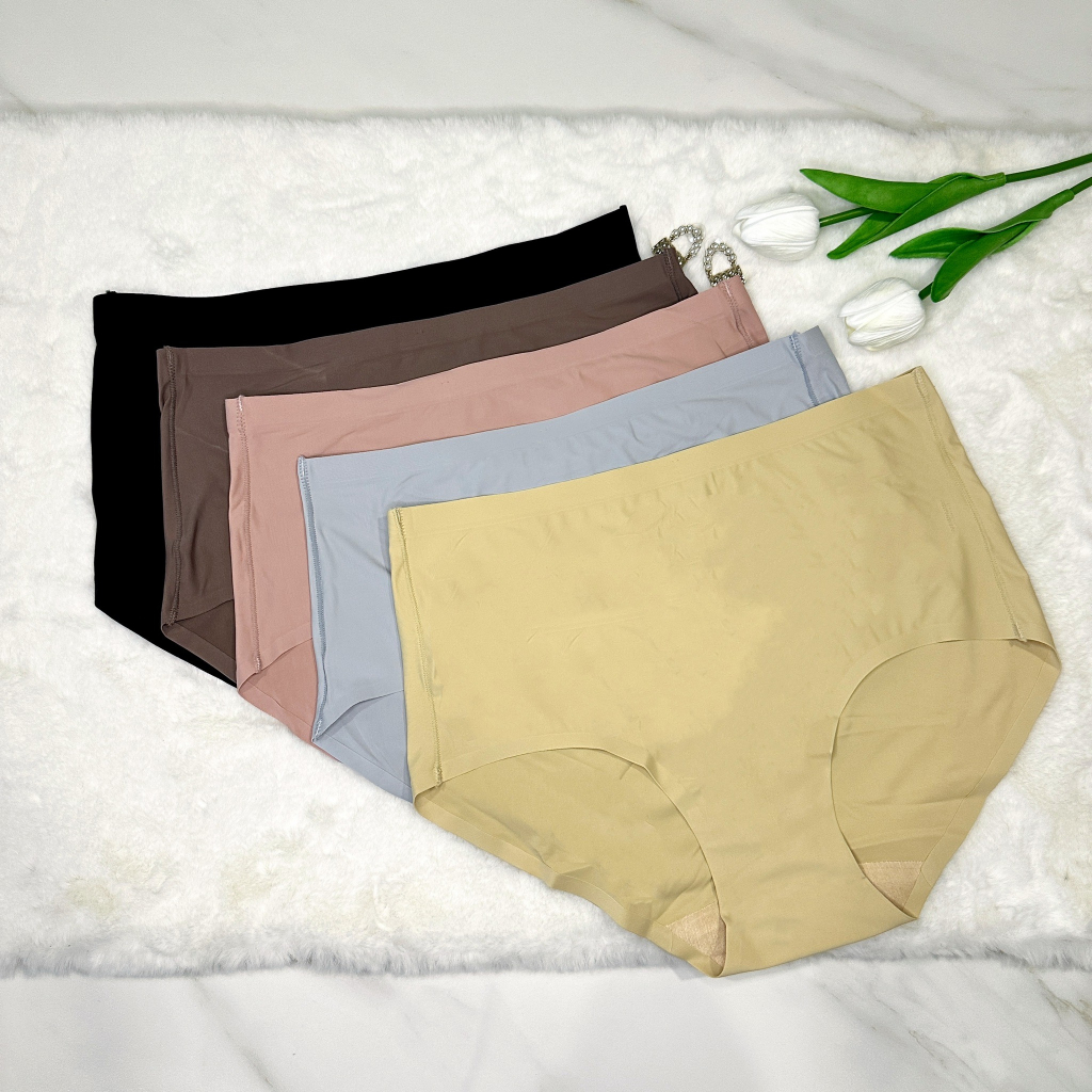 ⭐👙 Anny 628 กางเกงในไร้ขอบไซส์ใหญ่ เอวกลางขนาด 2XL 3XL 4XL เหมาะสำหรับสาวอวบ สาวพลัสไซส์ ⭐👙