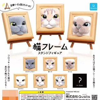 Qualia ❤️ Cute Kawaii Cat Frame Stand Figures ❤️ น้องแมว ยื่นหน้าออกมาจากกรอบรูป น่ารักมากๆ 3D 3มิติ  เหมือนจริงมากๆ ❤️