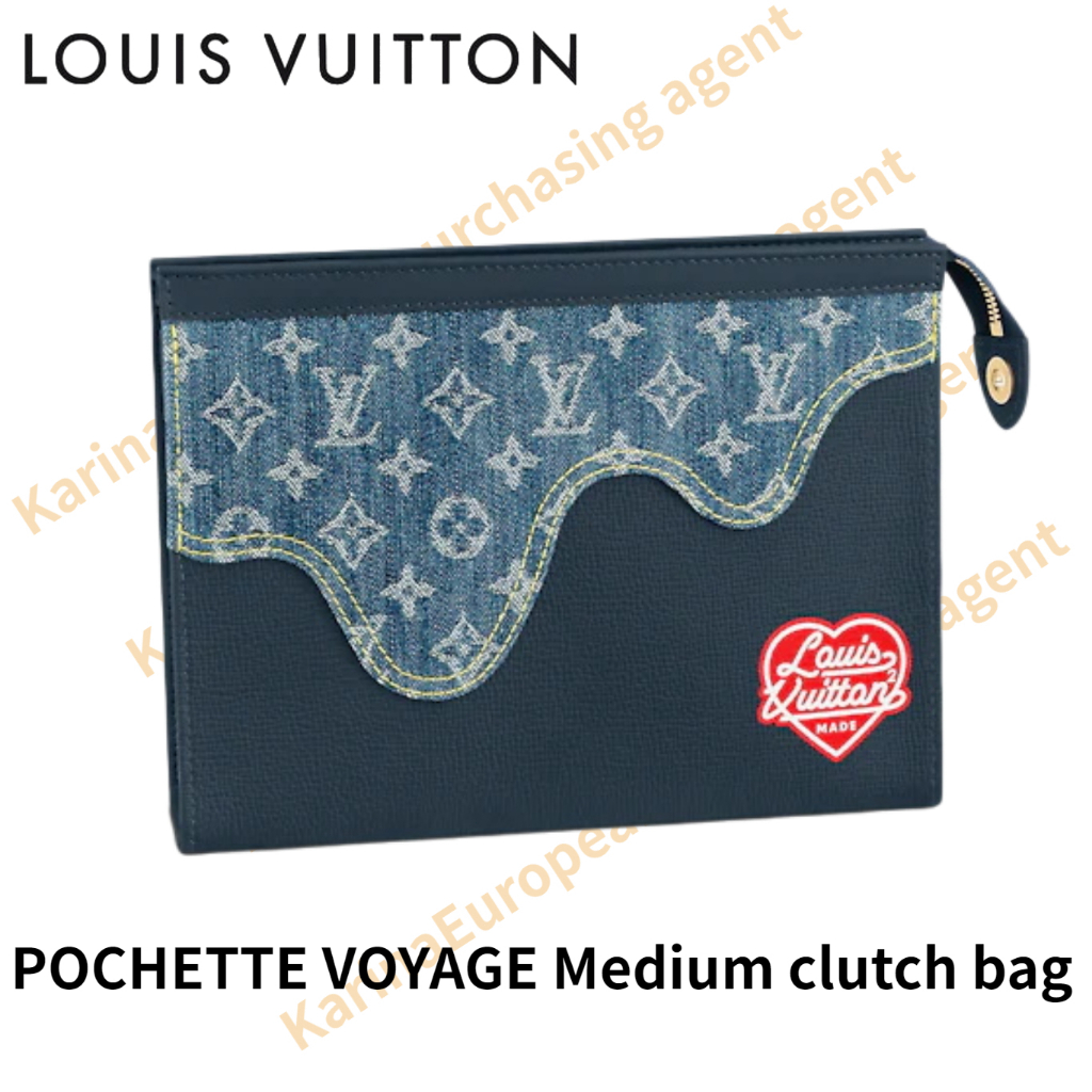 Louis Vuitton LV Classic models POCHETTE VOYAGE Medium clutch bag Made in France