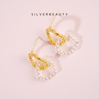 โค้ด SILV45 ลด45.-  Silver beautyต่างหูไข่มุกพวงห้อยE01003