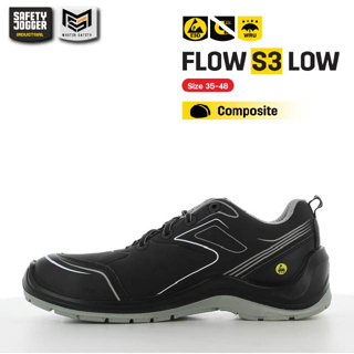 [รับประกัน 3 เดือน] Safety Jogger รุ่น FLOW S3 LOW รองเท้าเซฟตี้หุ้มส้น หัวคอมโพสิท พื้นเหล็ก ที่ทำจากตาข่าย 3D