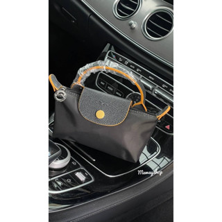 LONGCHAMP LE PLIAGE ORIGINAL Pouch with handle สีGraphite