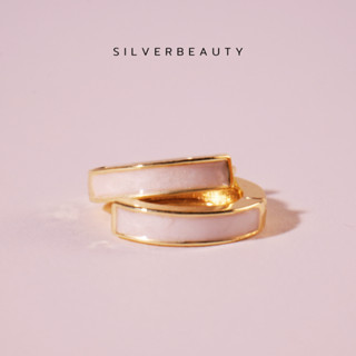 โค้ด SILV45 ลด45.-  Silver beautyต่างหูมินิกลมเรียบแฟชั่นE02504