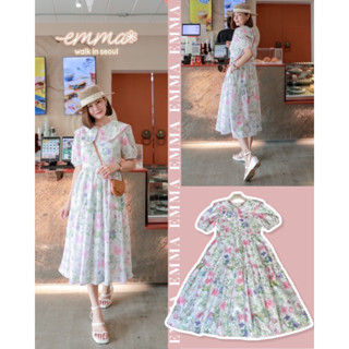 🌈🌿🌼🌸🌺💖💚🇰🇷Floral Linen Cotton Maxi Dress