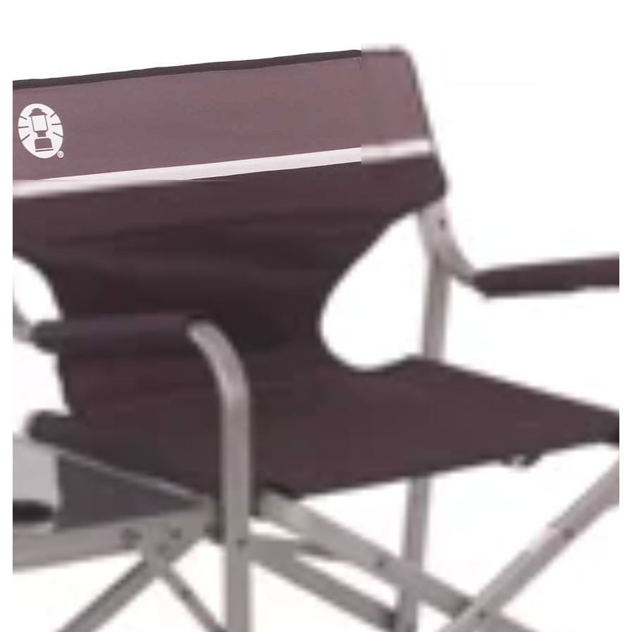 Coleman US Aluminium side table deck chair Black (2000020293)เก้าอี้อลูมิเนียมมีโต๊ะวางของในตัว