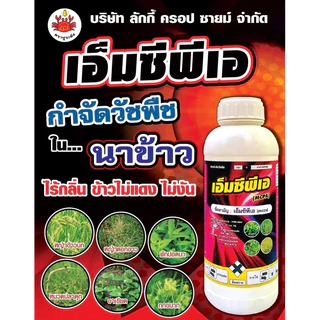 เอ็มซีพีเอ-ปูแดง🦀 : ชื่อสามัญเอ็มซีพีเอ 30%SL(ฆ่ากกใบกว้างข้าวไม่แดงกอข้าวไม่แบะ/หนวดปลาดุก/แห้วหมู/เทียนนา/ผักบุ้ง/โสน)