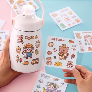 P60 สติ๊กเกอร์ไดคัท สติ๊กเกอร์น่ารัก Sticker ไดคัท คละลาย