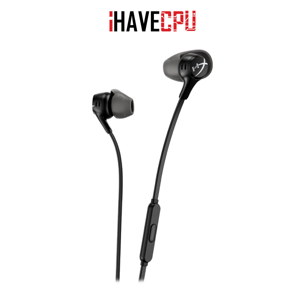 หูฟัง (headset) iHAVECPU HyperX CLOUD EARBUDS II - BLACK (70N24AA)