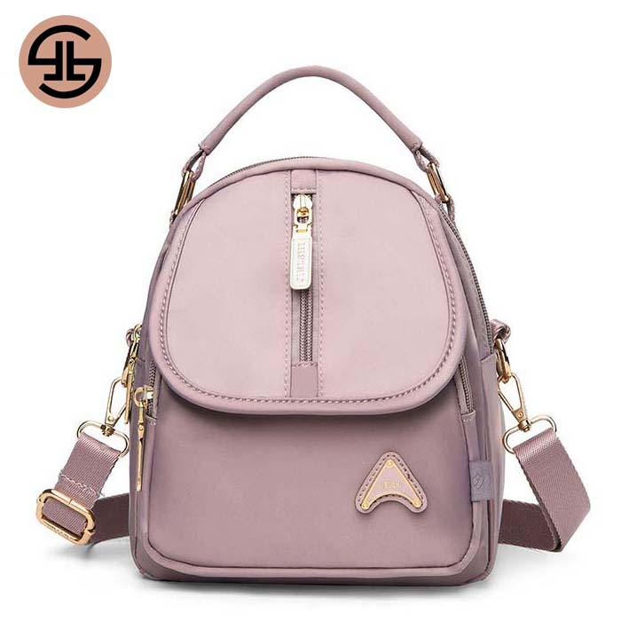 [พร้อมส่ง] กระเป๋าสะพายข้างผู้หญิง ใบเล็ก เบา แปลงเป็นกระเป๋าเป้ผู้หญิงพร้อมสายสะพาย JLS-ZT-009#