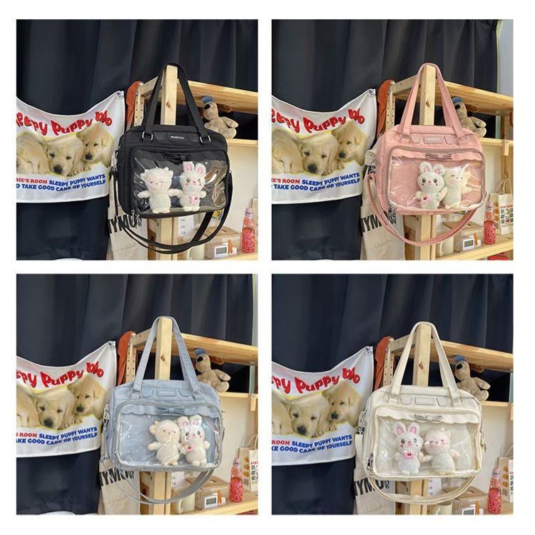 👜พร้อมส่ง🎀 Funtory กระเป๋า Ita Bag แต่งโบว์ สะพายข้าง กระเป๋าใส ใส่ตุ๊กตา บง แท่งไฟ กันน้ำ กันฝุ่น - รูปที่ 2