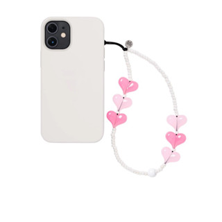 พร้อมส่ง☘︎︎ Rosewater Love Chain Wristlet Phone Strap🩷🤍