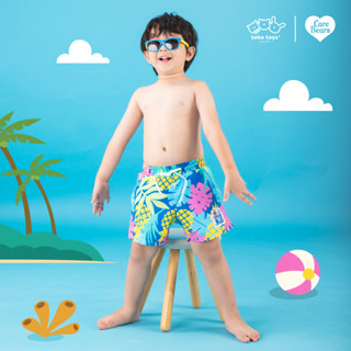 Grumpy Bear Tropical Beach Short-กางเกงขาสั้นเด็ก แบบ Unisex อายุ 4-12ขวบ