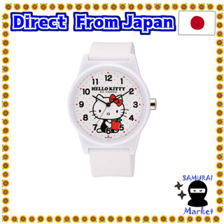 【Direct From Japan】 [Citizen Q &amp; Q] Watch Analog Hello Kitty Waterproof Uretan Belt HK30-001 Ladies White