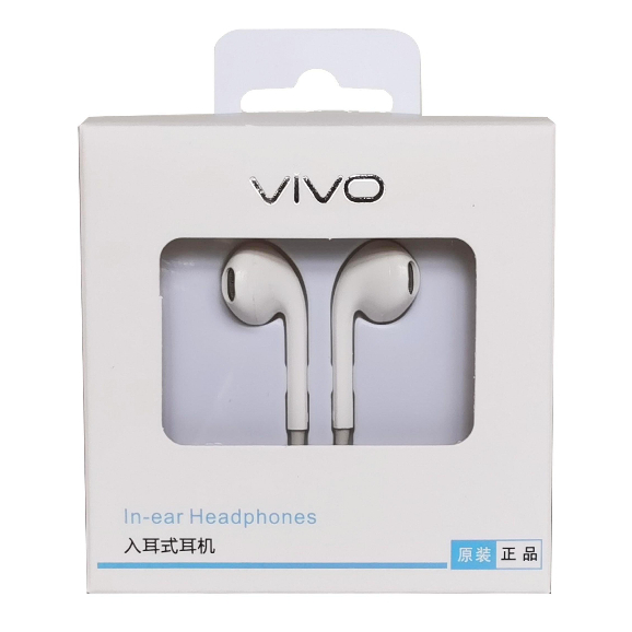 หูฟัง vivo MH135  ของแท้100%  เสียงดี（รับประกันหนึ่งปี）มีไมโครโฟน เบสหนัก AA