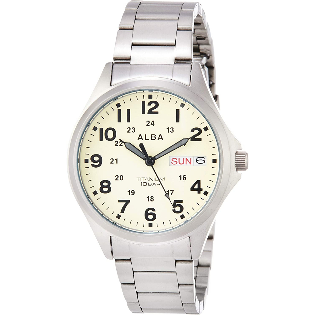 SEIKO Alba AQPJ401 ไทเทเนียม ของแท้ 100% สําหรับผู้ชาย【ส่งตรงจากญี่ปุ่น】