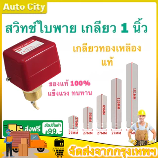 Flow Switch สวิตซ์ใบพาย โฟวสวิตซ์ โฟลสวิทช์ เกลียวทองเหลือง สวิตซ์ใบพาย สวิทซ์ตรวจจับการไหล HFS-25