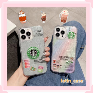 🎁ส่งของขวัญ🎁เคสไอโฟน สำหรับ 11 13 for iPhone Case 14 12 Pro Max  น่ารัก ตลก แฟชั่น ขนม กาแฟ กันกระแทก ปกป้อง เคสโทรศัพท์