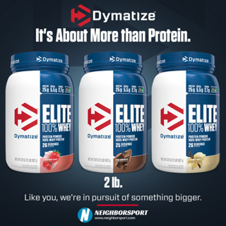 🔷Dymatize Nutrition🔷[2 lb.] ELITE 100% WHEY Protein เวย์โปรตีนฟื้นฟูและเสริมสร้างกล้ามเนื้อ