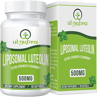 Ulmubra Liposomal Luteolin 500 MG 60 Softgels  ลดความเสื่อมของสมอง