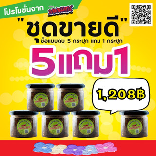 ปลาร้าสับแบบดิบบองแตน 5 แถม 1