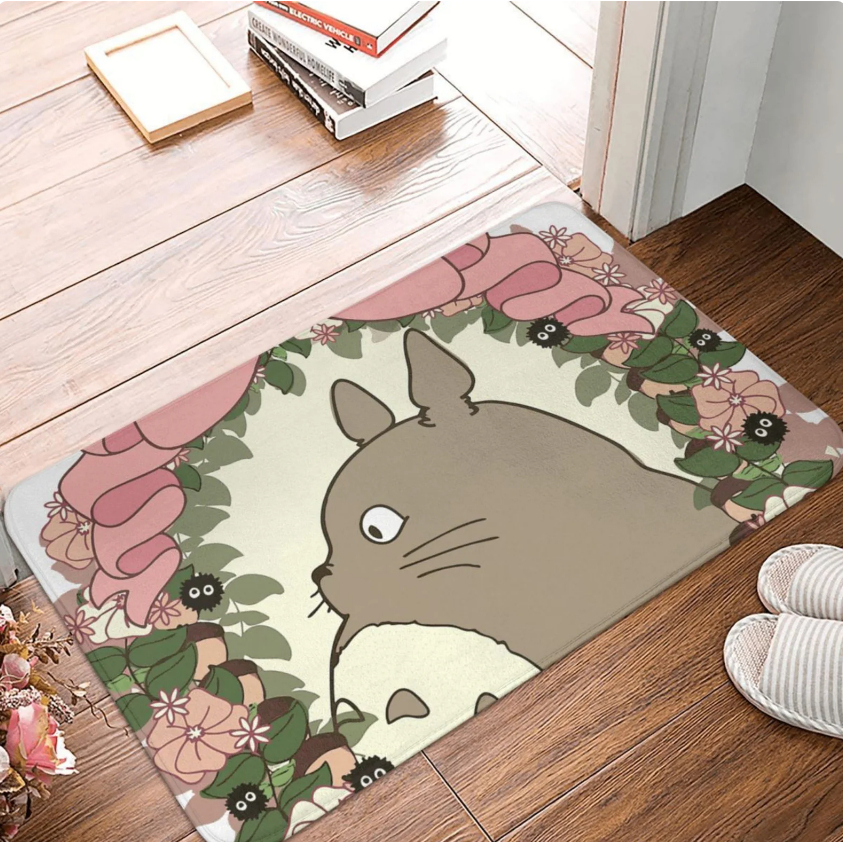 พร้อมส่ง พรมเช็ดเท้าลาย TOTORO พรมแต่งห้อง พรมน่ารัก (เส้นใยหนา 10 mm)