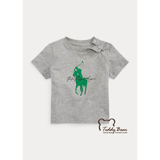 เสื้อยืดเด็ก Ralph Lauren Big Pony Logo Cotton Jersey Tee ของแท้