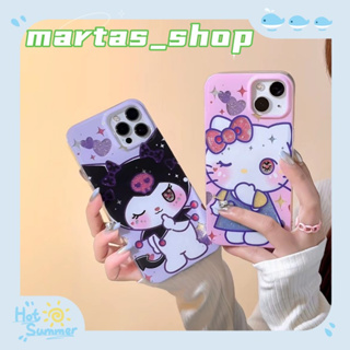 ❤️ส่งของขวัญ❤️ เคสไอโฟน 11 12 13 14 Pro Max ความนิยม การ์ตูน kuromi หวานเท่ สไตล์คู่รัก Case for iPhone สาวน่ารักหัวใจ