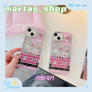 ❤️ส่งของขวัญ❤️ เคสไอโฟน 11 12 13 14 Pro Max แฟชั่น การ์ตูน กราฟฟิตี พื้นผิวกระจก หวานเท่ Case for iPhone สาวน่ารักหัวใจ