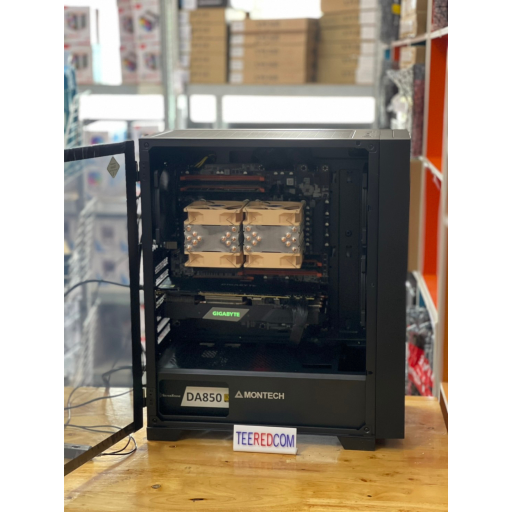 คอมประกอบ 2 CPU intel xeon E5 2690v3 x2 24c/48t /Ram ecc 16-128gb ECC DDR4/Vga 4G-11GB /Ssd m.2 Nvme