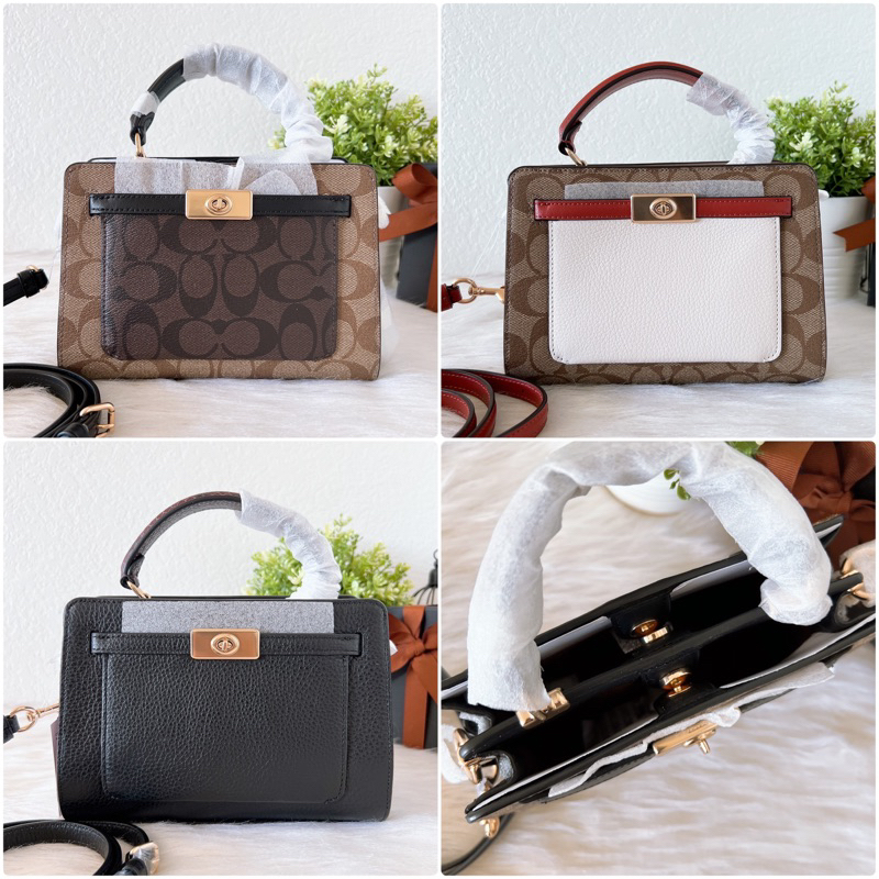 พร้อมส่งแท้💯%🇺🇸 Coach Mini Lane Top Handle • Style No. C8318 \ C8688 \ C8687 (รุ่นสีพื้น)