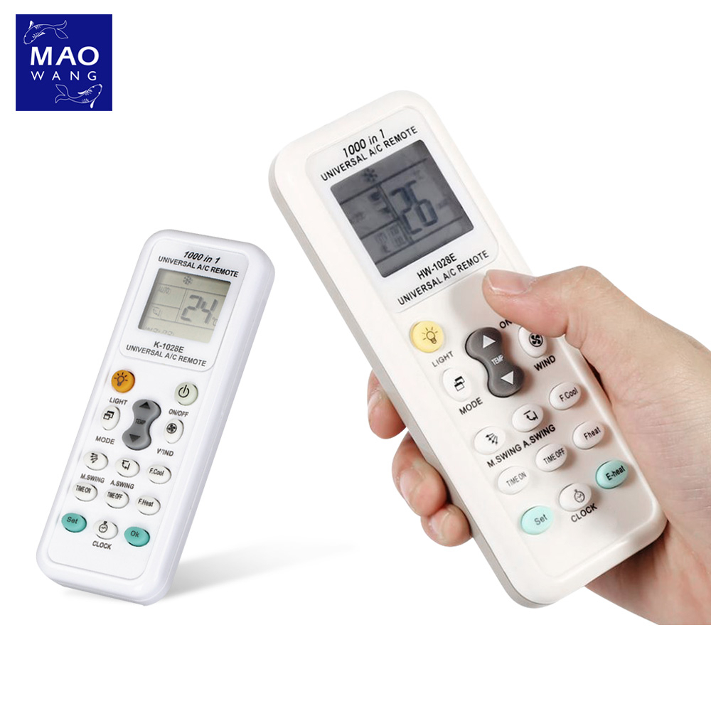 MAO รีโมทแอร์ ควบคุมระยะไกลด้วย wifi ใช้ได้ทุกรุ่น รีโมทแอร์ 1000 IN 1 (รุ่น K-1028E)
