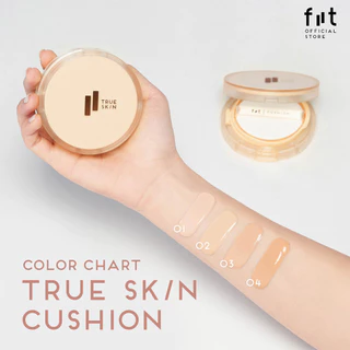 FIIT TRUE SKIN CUSHION (03-Cool Caramel) คุชชั่นคุมมัน กันแดด ปกปิดติดทน (03–ผิวกลางโทนเหลือง)