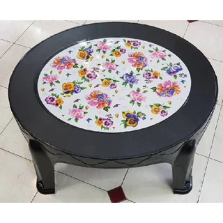 Big one โต๊ะญี่ปุ่นพลาสติก (สีดำ คละลาย) โต๊ะทรงกลมวงรี ทรงเหลี่ยม ขนาดใหญ่ สีดำ