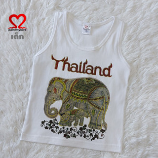 เสื้อกล้ามเด็ก เสื้อยืดเด็ก เสื้้อแขนกุดผ้าคอตตอน100% ใส่ได้ทั้งชายและหญิง